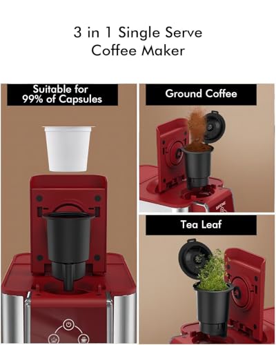 White 3 in 1 Pod Coffee Maker with 50 Oz Water Reservoir G64153