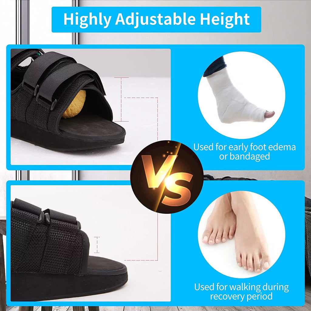 Heel Wedge Healing Shoe Lightweight Medical Orthopedic Foot Brace Off-loading Shoes H210