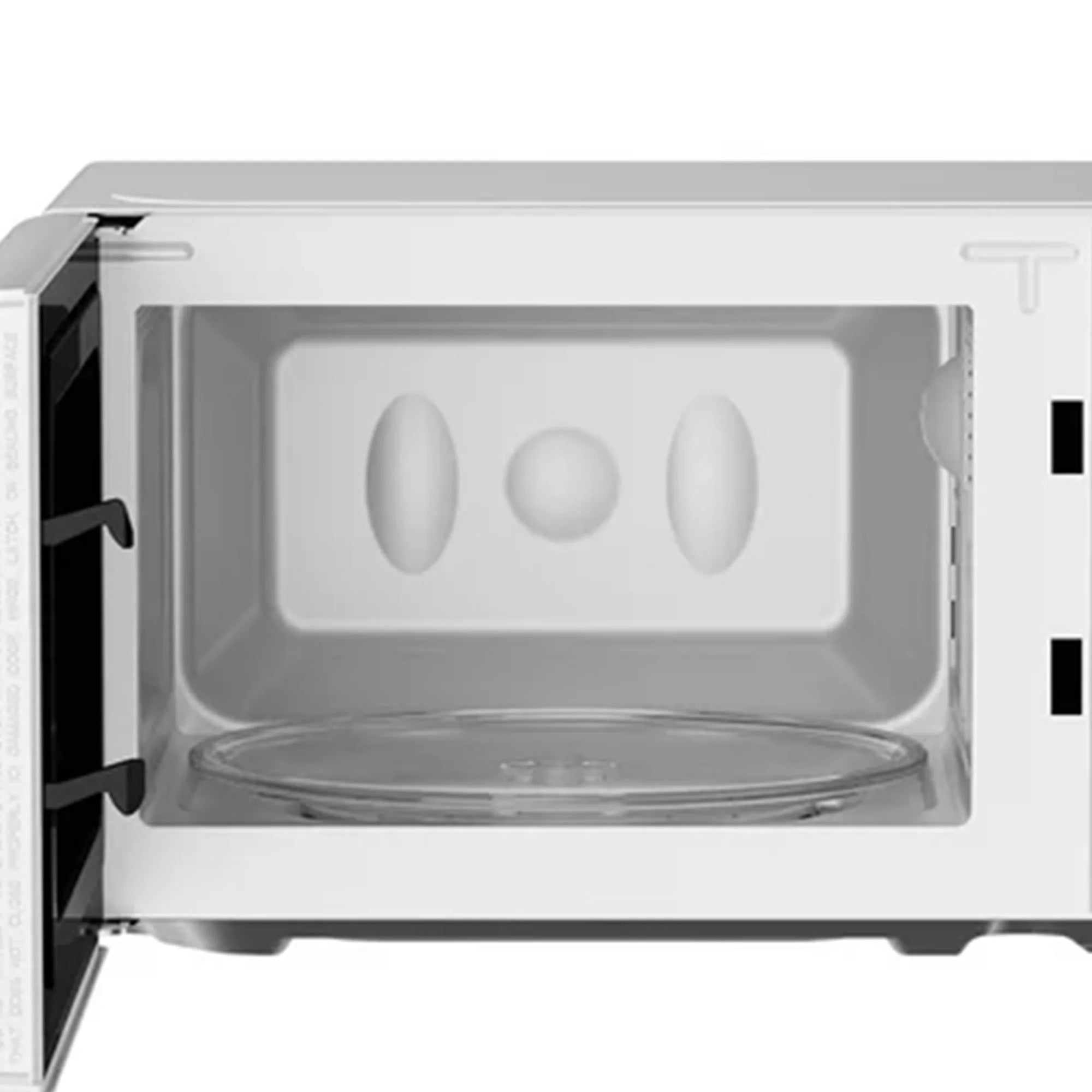 White 0.7 Cubic Feet 700W Countertop Microwave J6269