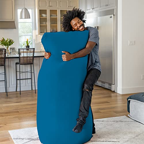 Turquoise 6-Foot Beanbag Chair with Washable Outer Cover G706037