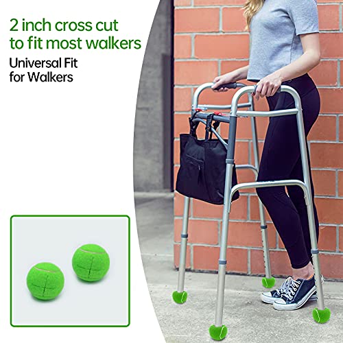 4 PCS Precut Walker Tennis Balls for Furniture Legs (Grey) N840536