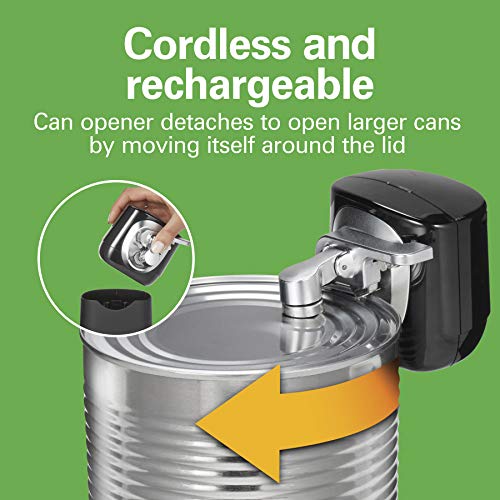 Black 2-in-1 Electric Automatic Can Opener O2674
