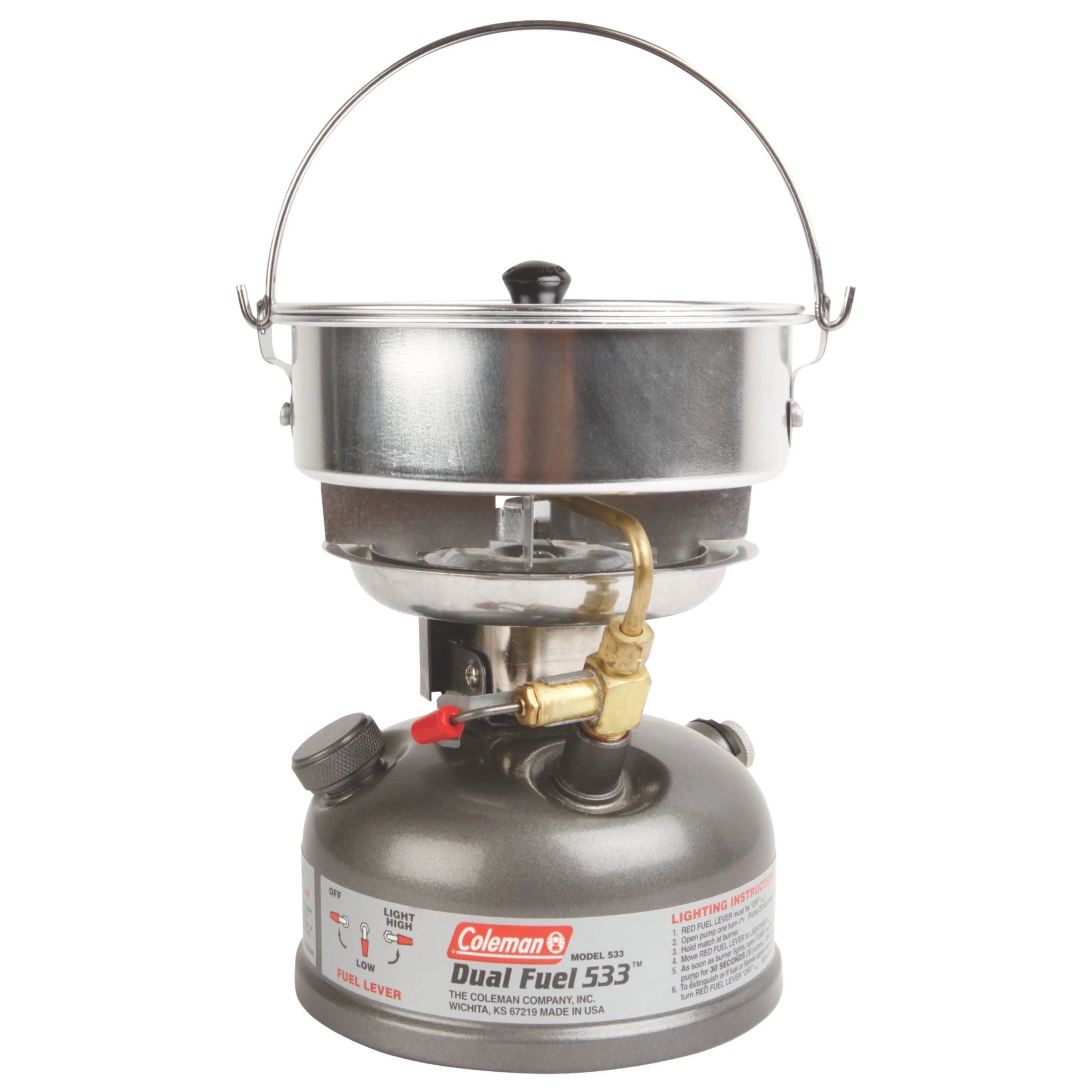 Compact Dual Fuel Camping Stove, 1-Burner M603444