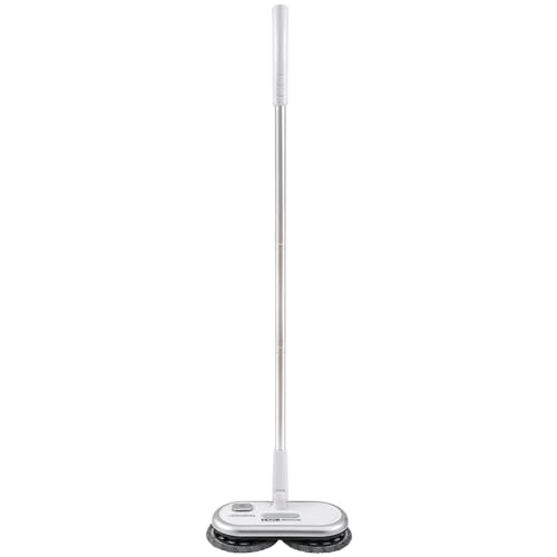 Cordless Electric Spin Mop with Dual Spinning Mop Heads, 4 Microfiber Pads & 2 Floor Scrubber Pads O97540