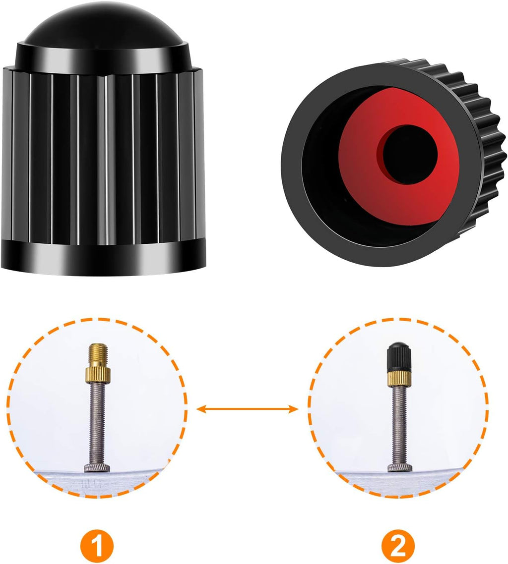 Presta Valve Adapter, Convert Presta to Schrader Adaptor for Bike, Tire Valve Caps(2PCS) L273929