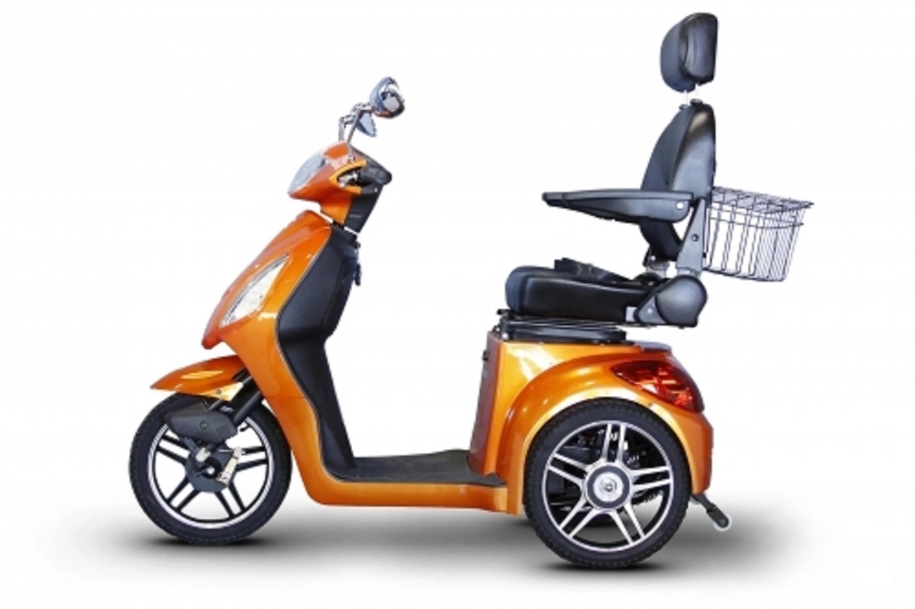 Orange 3-Wheel Scooter with Electromagnetic Brakes H118250