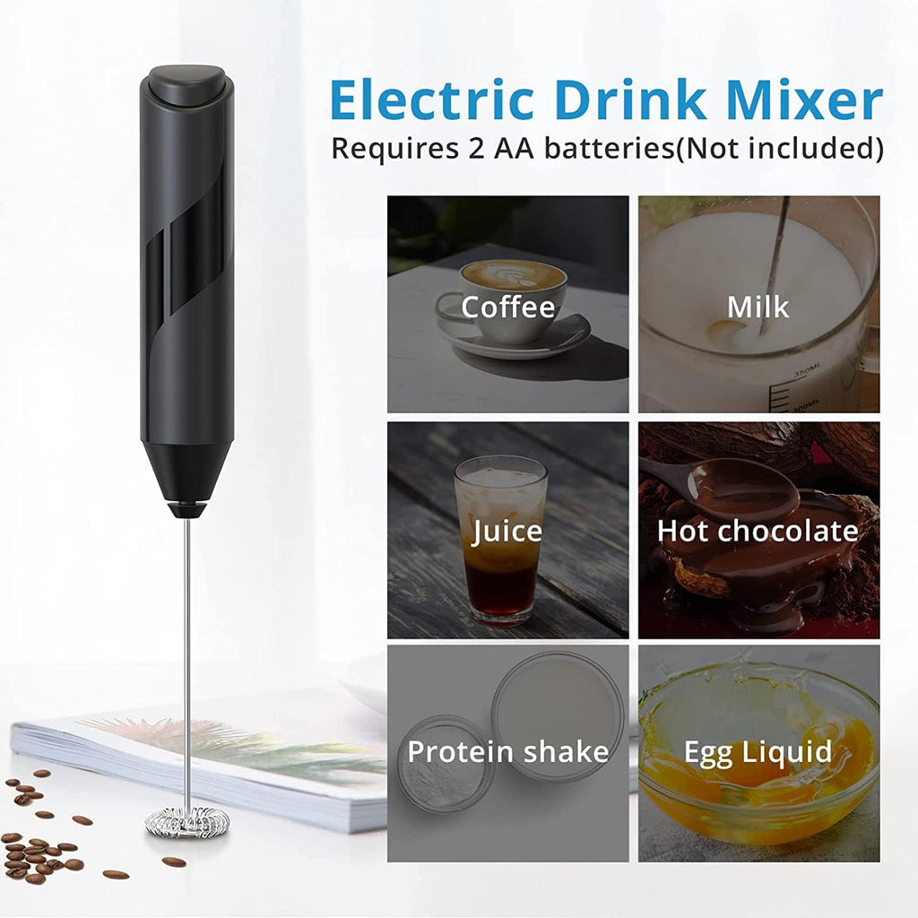 Black Electric Handheld Milk Frother M16158