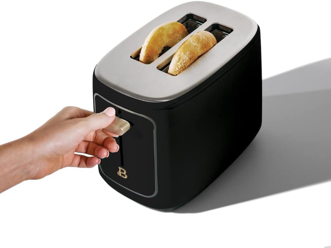 2 Slice Touchscreen Toaster Black Sesame Z541
