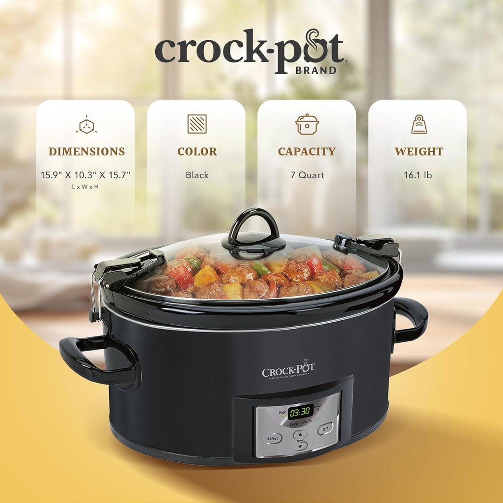 7 Quart Programmable Slow Cooker with Removable Stoneware M403102