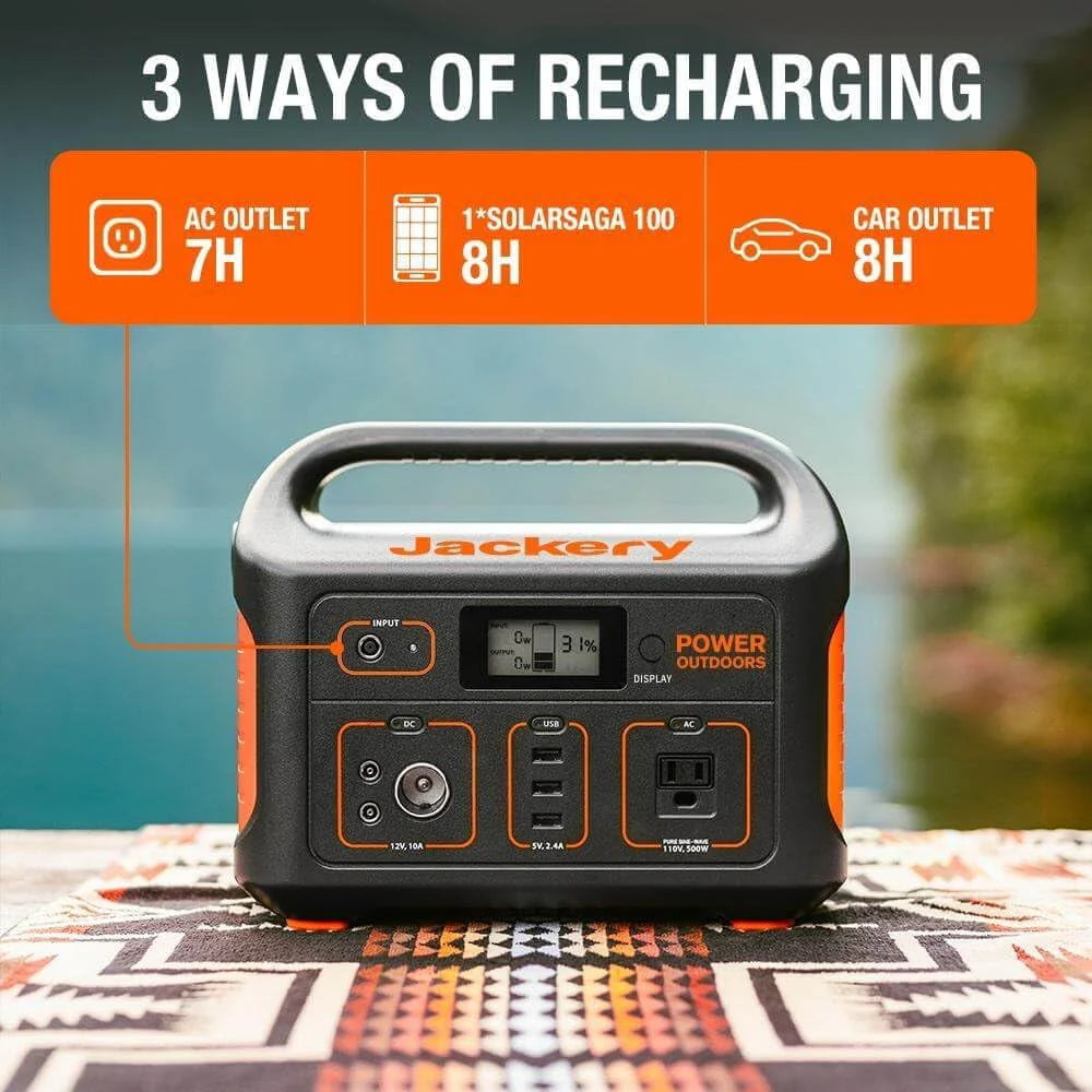 Restored Portable Power Station Explorer 550, 550 Wh Lithium-ion Battery, 500W Output I2616
