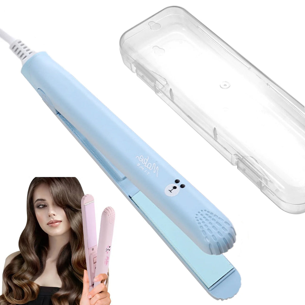 Blue Ceramic Tourmaline Mini Hair Straightener L781