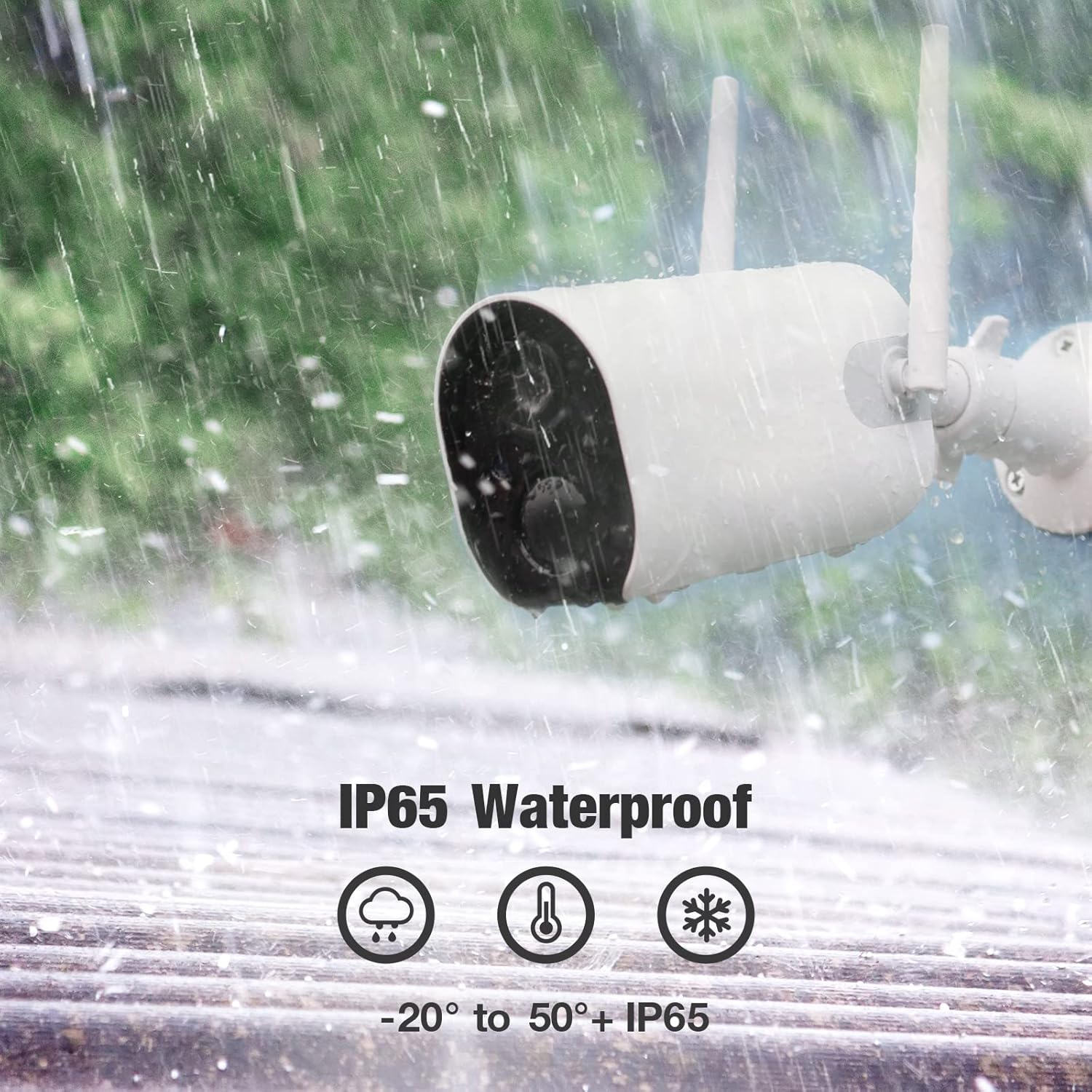 1080P Battery Powered Outdoor Security Camera with Night Vision B38176