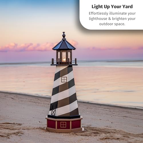 Solar Powered Lighthouse Kit with LED Lights Y332