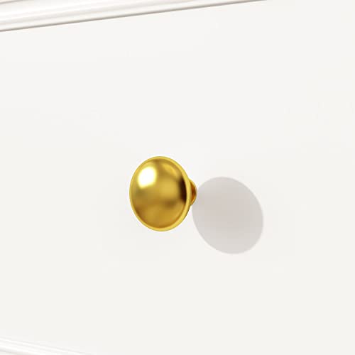 White 9 Drawer Chest of Drawers with Gold Metal Handles & Wooden Legs J6863