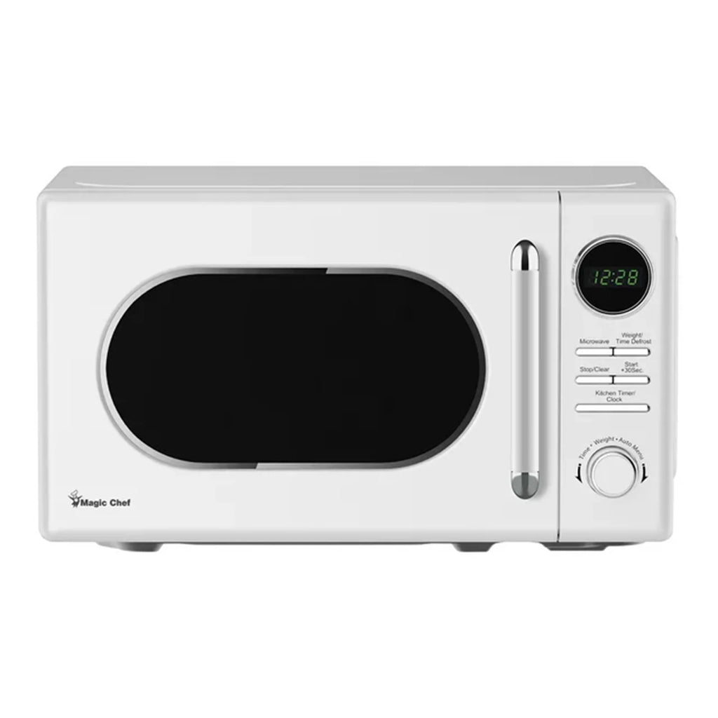 White 0.7 Cubic Feet 700W Countertop Microwave J6269