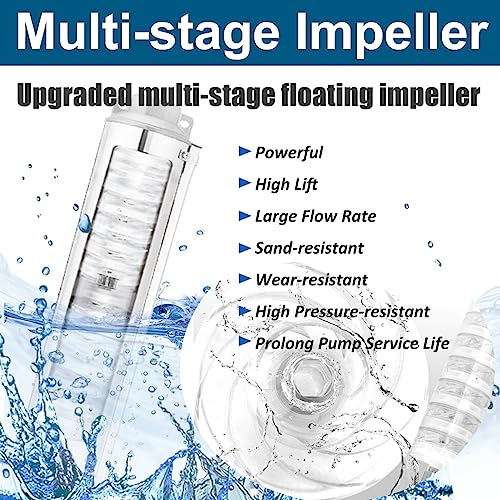 Stainless Steel 1 hp 115V 33 GPM 207' Head 4" Submersible Pump L10828