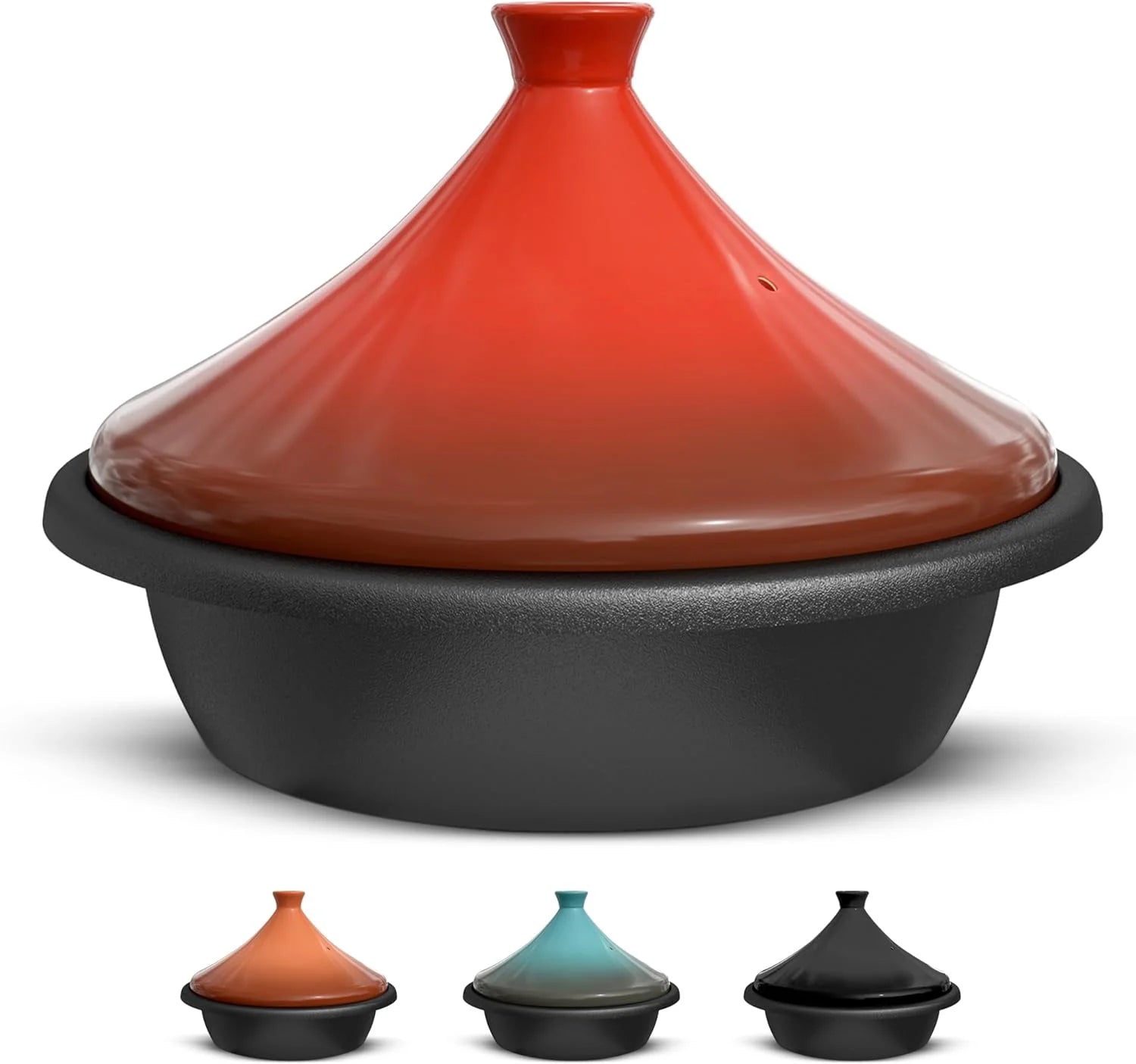 3.3 QT Enameled Cast Iron Tagine with Ceramic Lid F97649