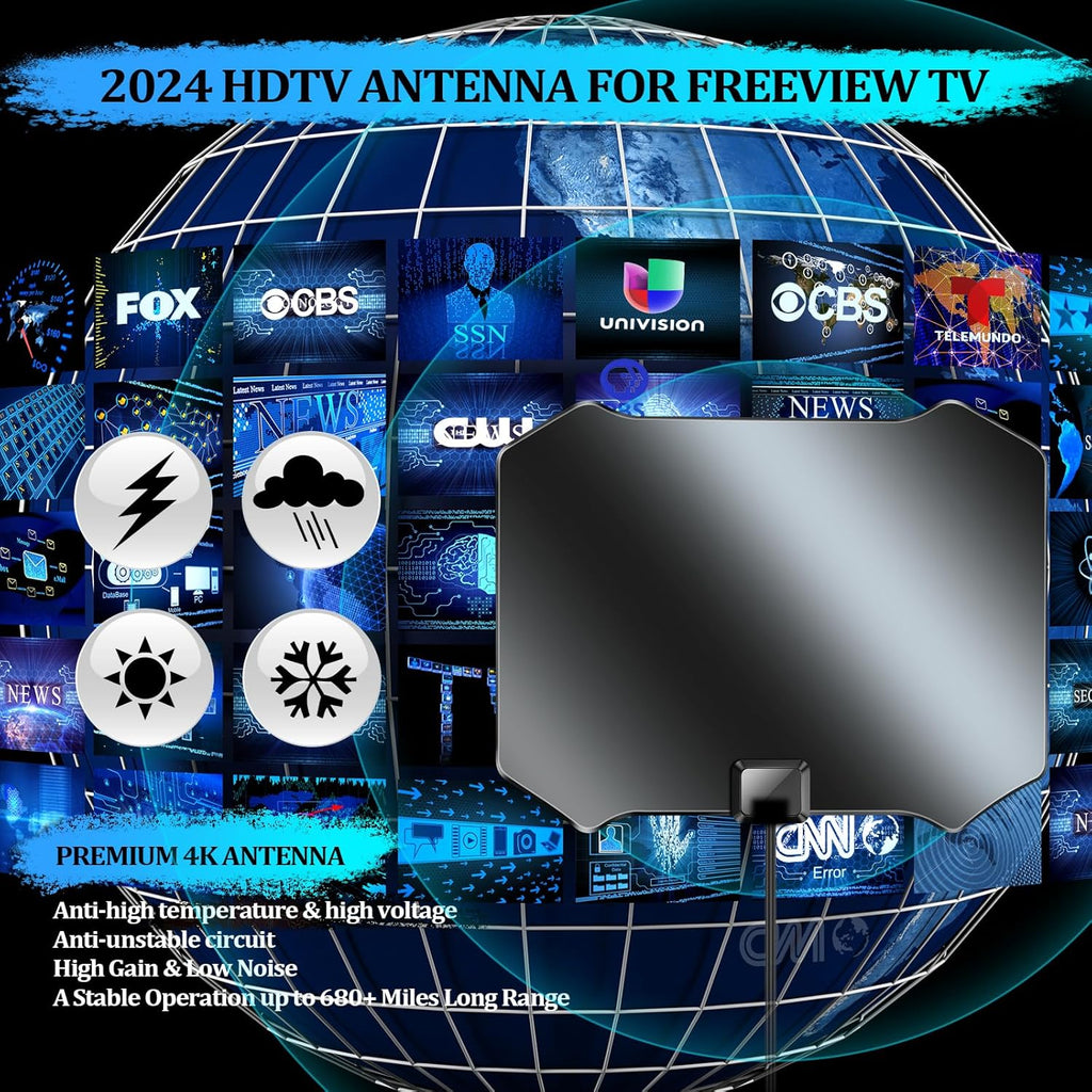 Digital TV Antenna with Amplifier Signal Booster X516