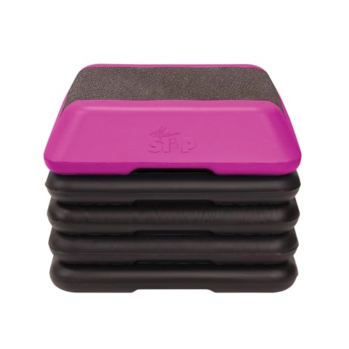 Adjustable High Step Aerobic Platform with 4 Risers S6601