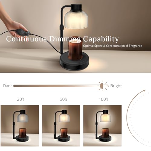 Adjustable Height Dimmable Candle Warmer Lamp with Timer X8085