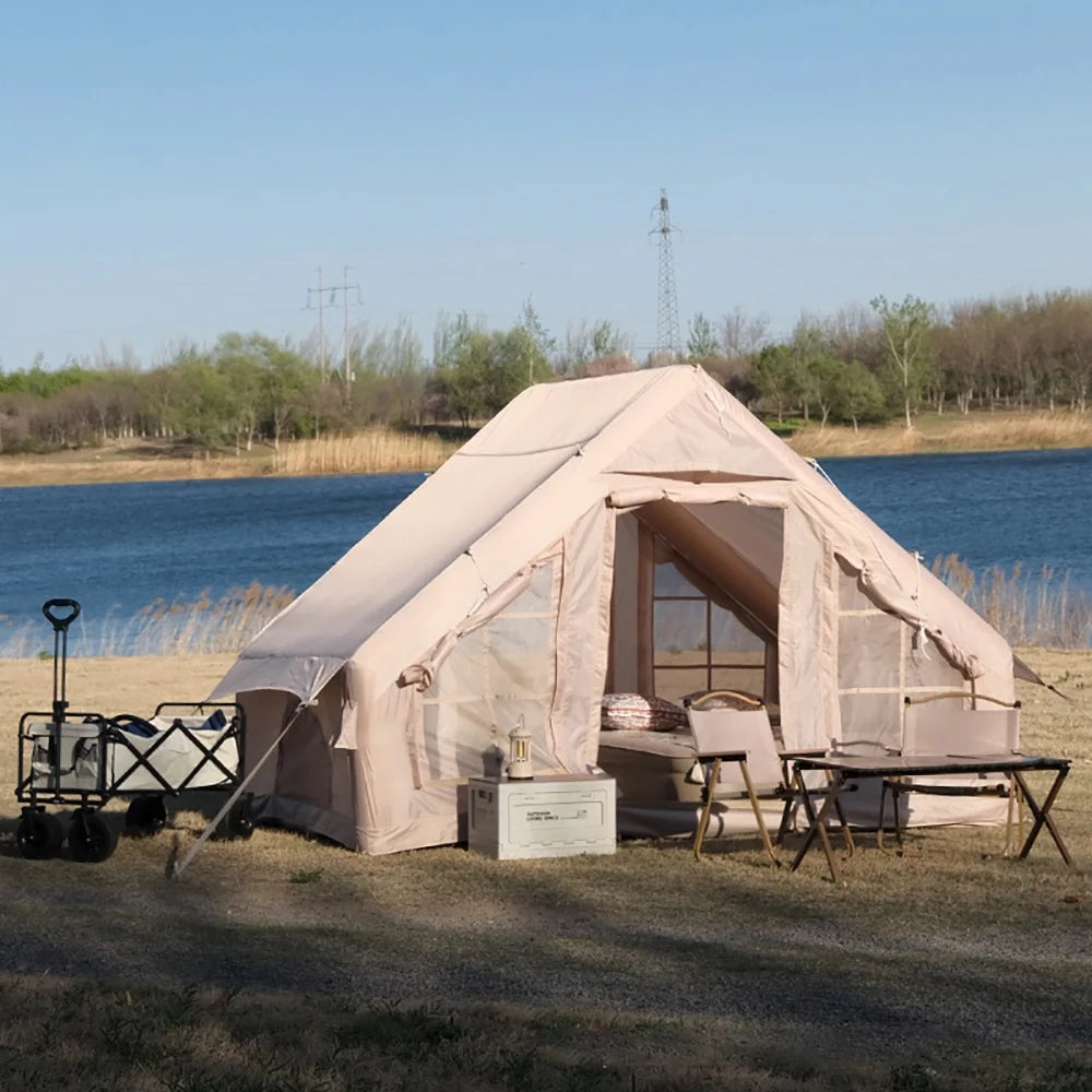 Inflatable Waterproof Windproof Oxford Camping Tent with Electric Pump Z400025