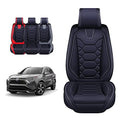 Black Leather Seat Covers for RAV4 (Sport Front Pair, Black&Gray) K941013