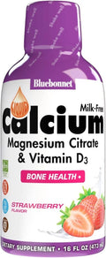 Liquid Calcium Citrate, Magnesium Citrate, Vitamin D3, 32 Servings, Strawberry Flavor, 16 Fl Oz (Pack of 2) J877