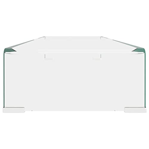 Clear Glass TV Stand 39.4"x11.8"x5.1" A28693
