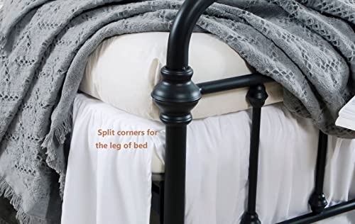 White Queen 14 Inch Drop Microfiber Bed Skirt S80325