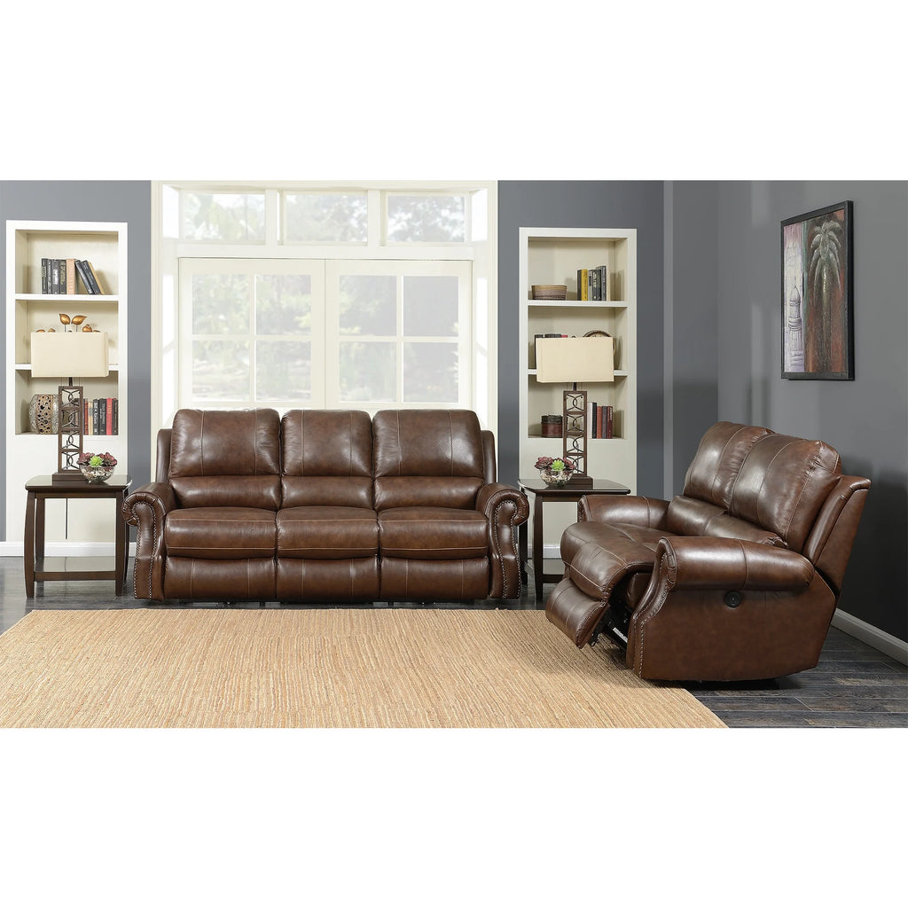 Saddle Brown Power Motion Loveseat Z89772