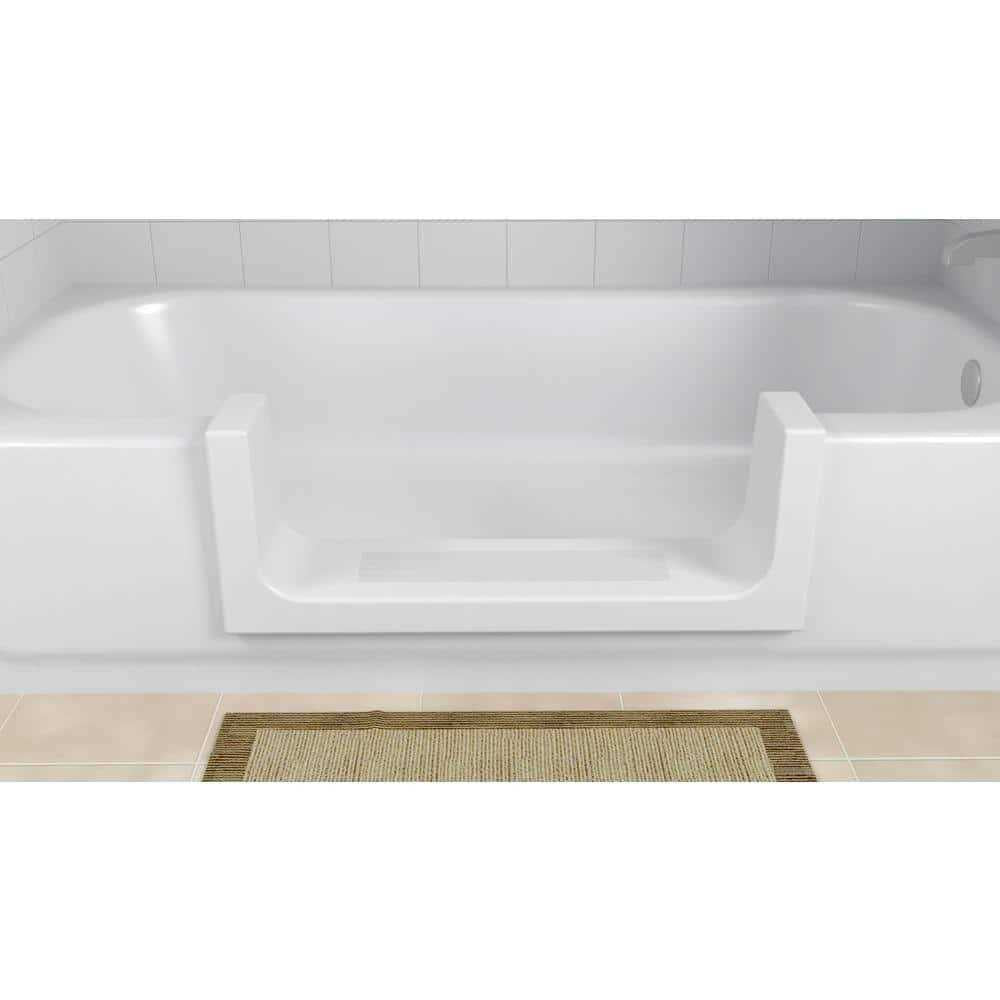 Wide White Step Bathtub Conversion Kit A870