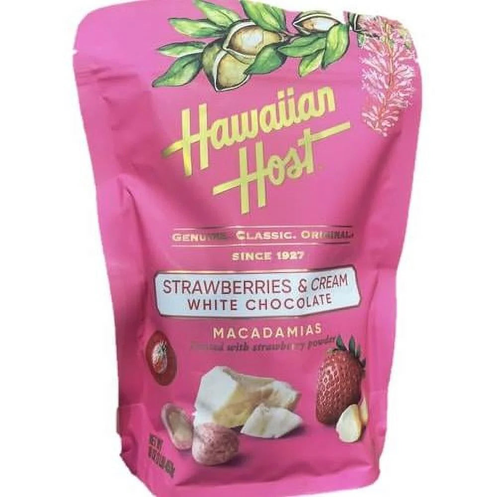 Strawberry And Cream Macadamias Chocolate 16 Oz E76794