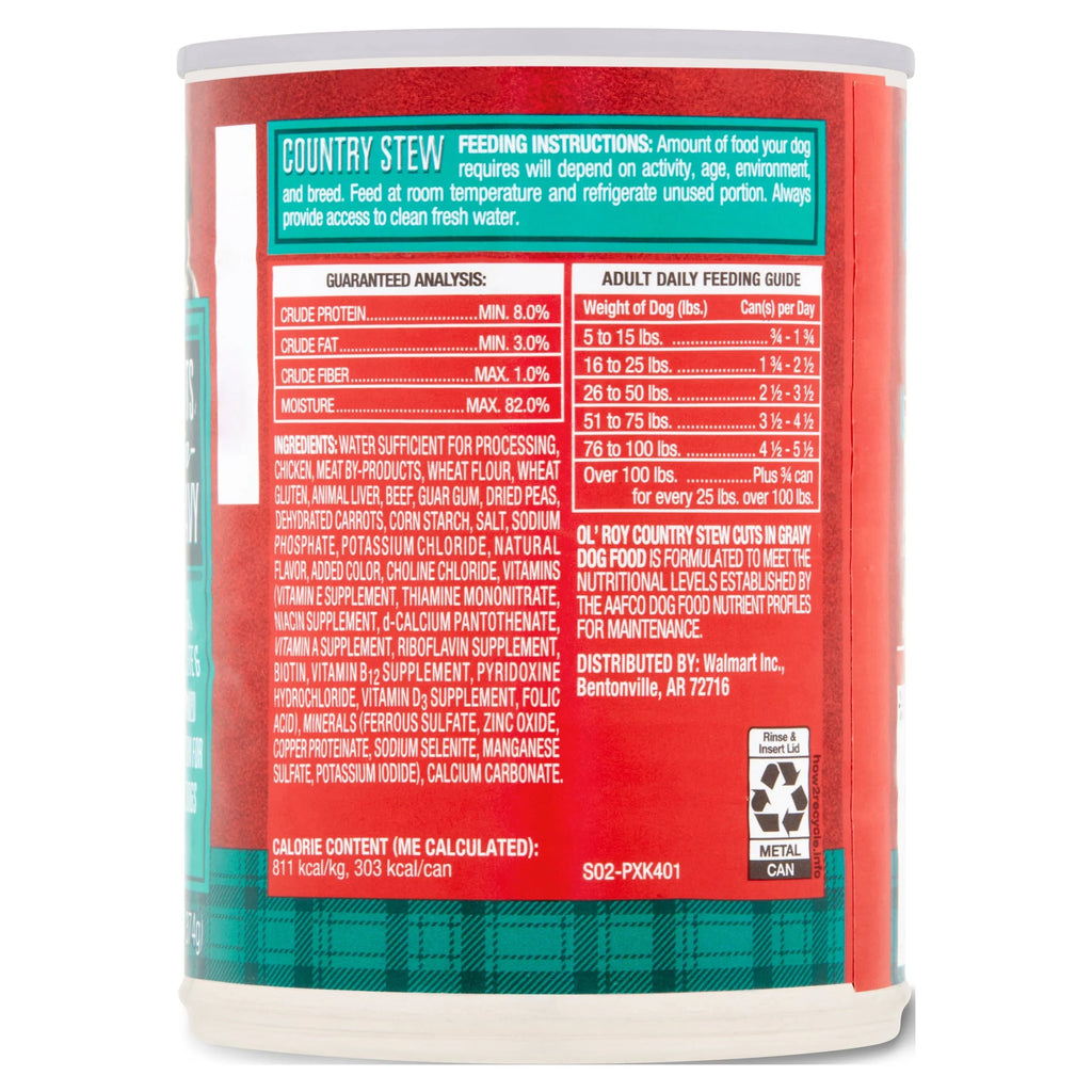 (4 pack) 13.2 oz Wet Dog Food X472398