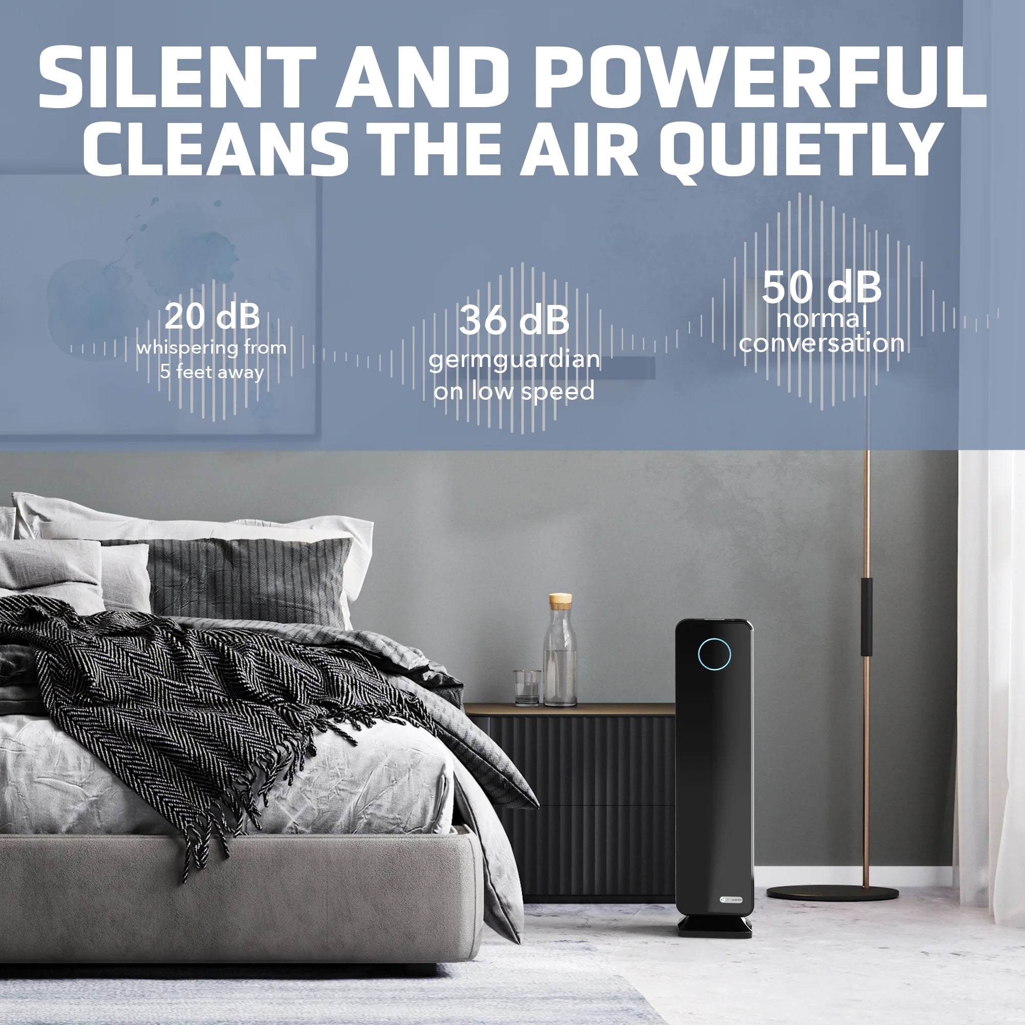 Tower Air Purifier with HEPA Filter, UV-C M343301