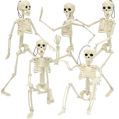 Life Size Skeleton with Posable Joints Glowing Eyes F40711