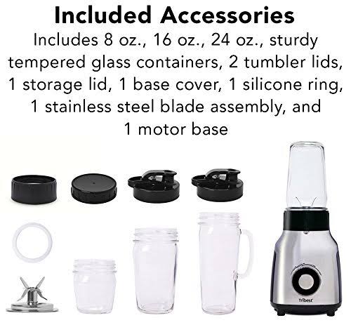 Glass Personal Blender, Chrome D3170