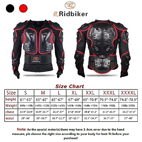 Motorcycle Jacket with Full Body Armor Chest Protection T71210