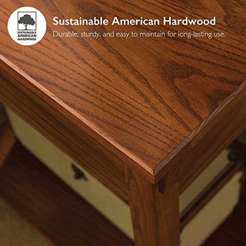 Medium Oak Solid Wood Console Table K873801