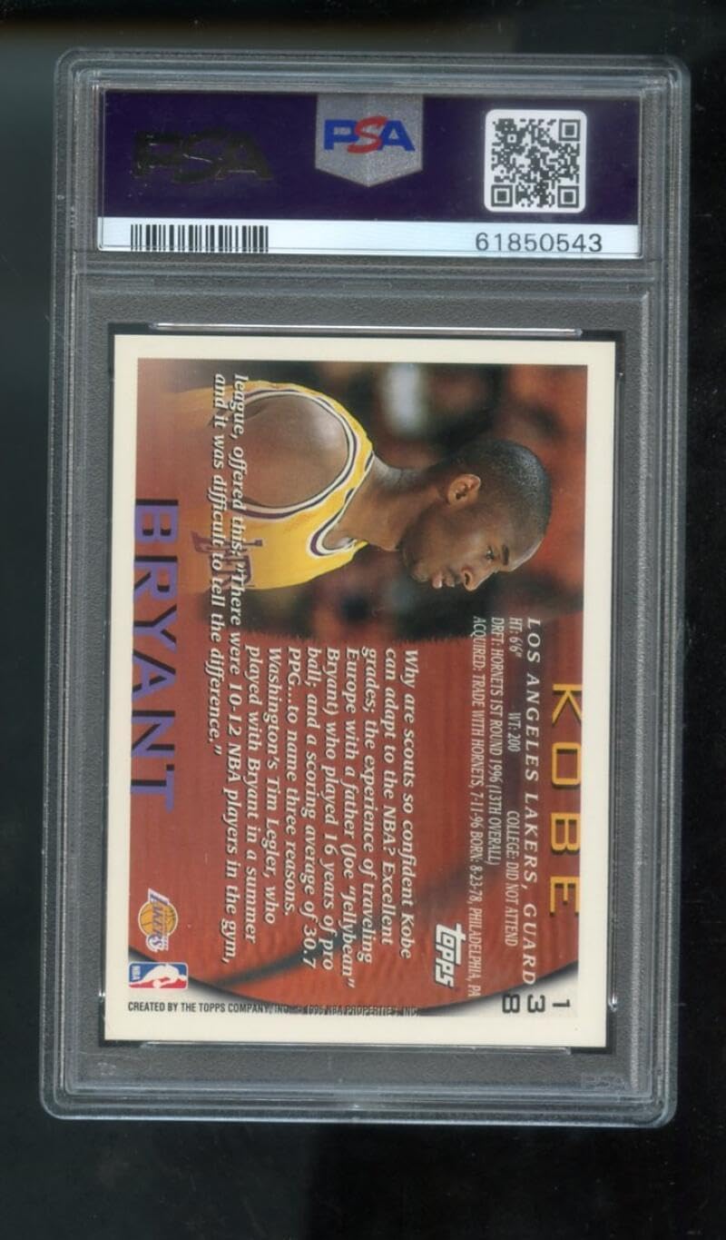 1996-97 Topps #138 PSA 9 Rookie Card M141