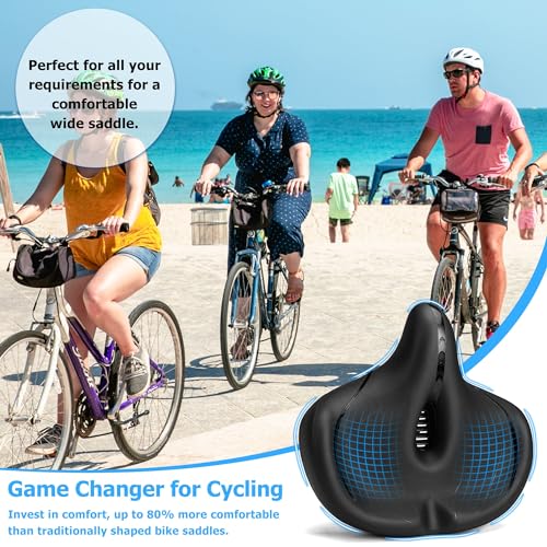 Oversized Extra Wide Bicycle Seat Cushion S374