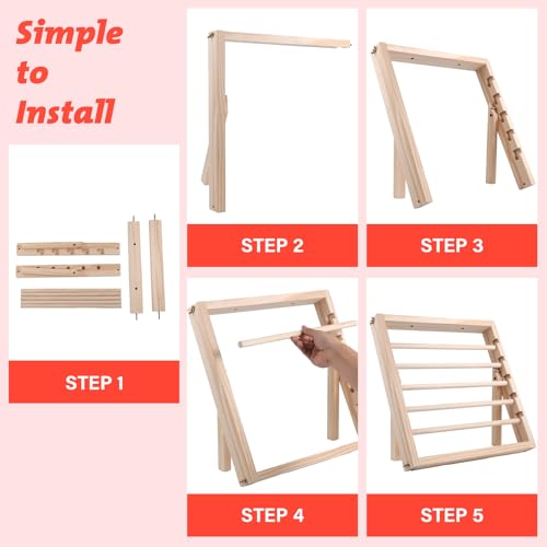 Wooden Ribbon Storage Racks L408