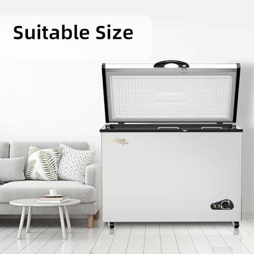 10 Cu Ft Chest Freezer with Removable Basket and Adjustable Thermostat L17997
