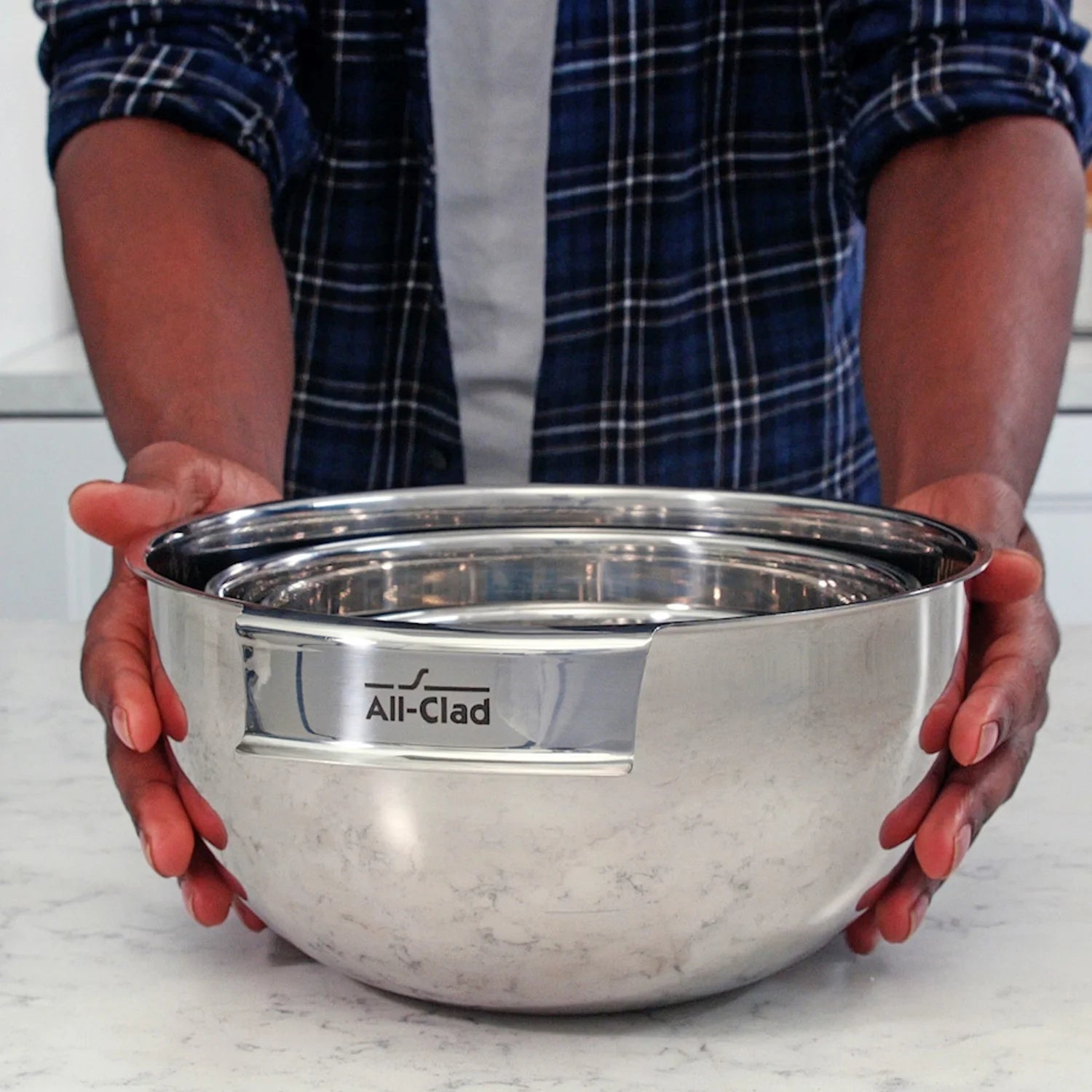Stainless Steel 3 piece Mixing Bowl Set I640