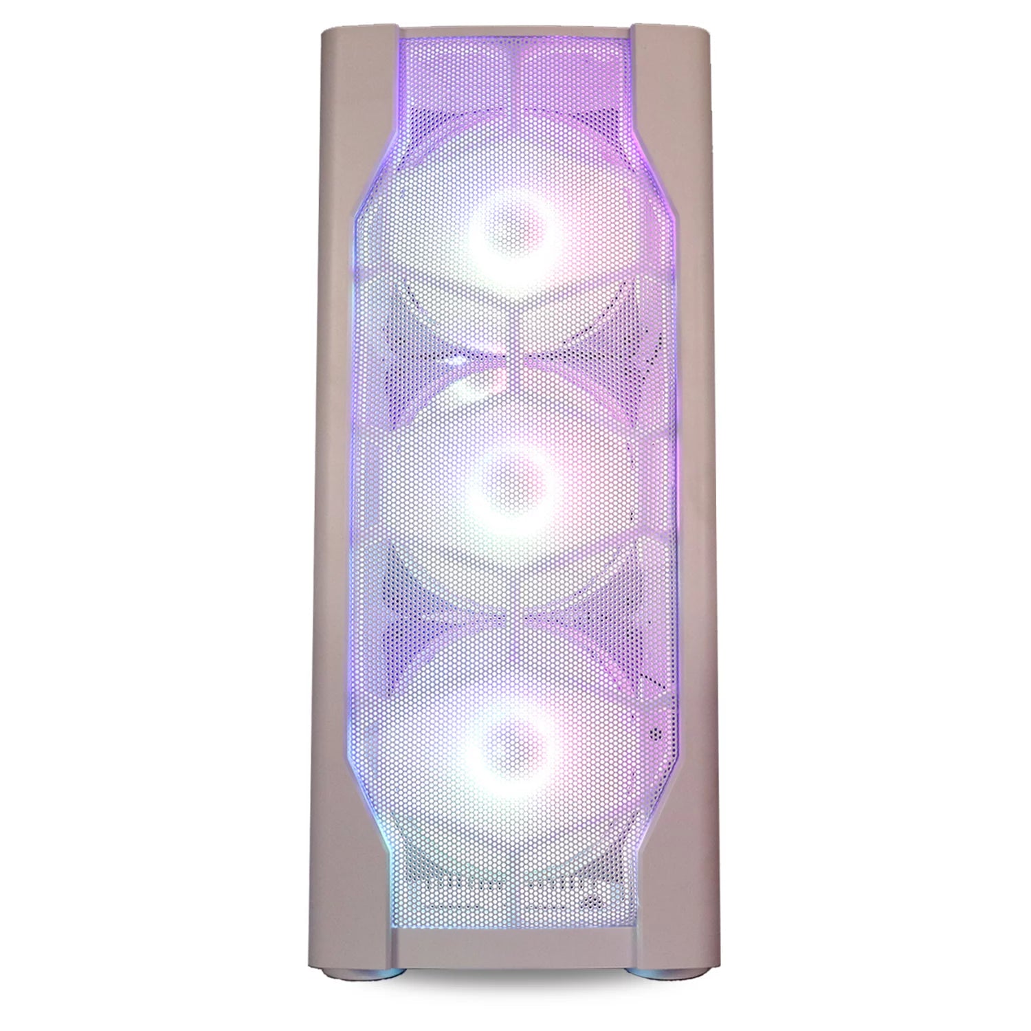 Whiteout Gaming PC Desktop Computer - AMD Ryzen 5 5600G, AMD Radeon RX Vega 7 Graphics, 16GB DDR4, 128GB M.2 SSD, 1TB HDD, WiFi, RGB Q522661