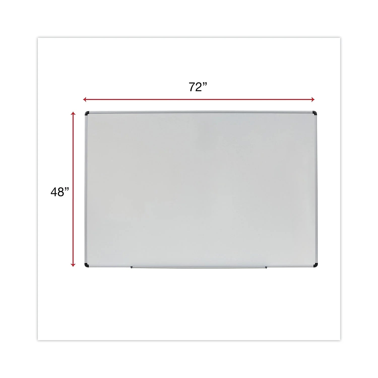 72" x 48" Aluminum Finish Dry Erase Board M705