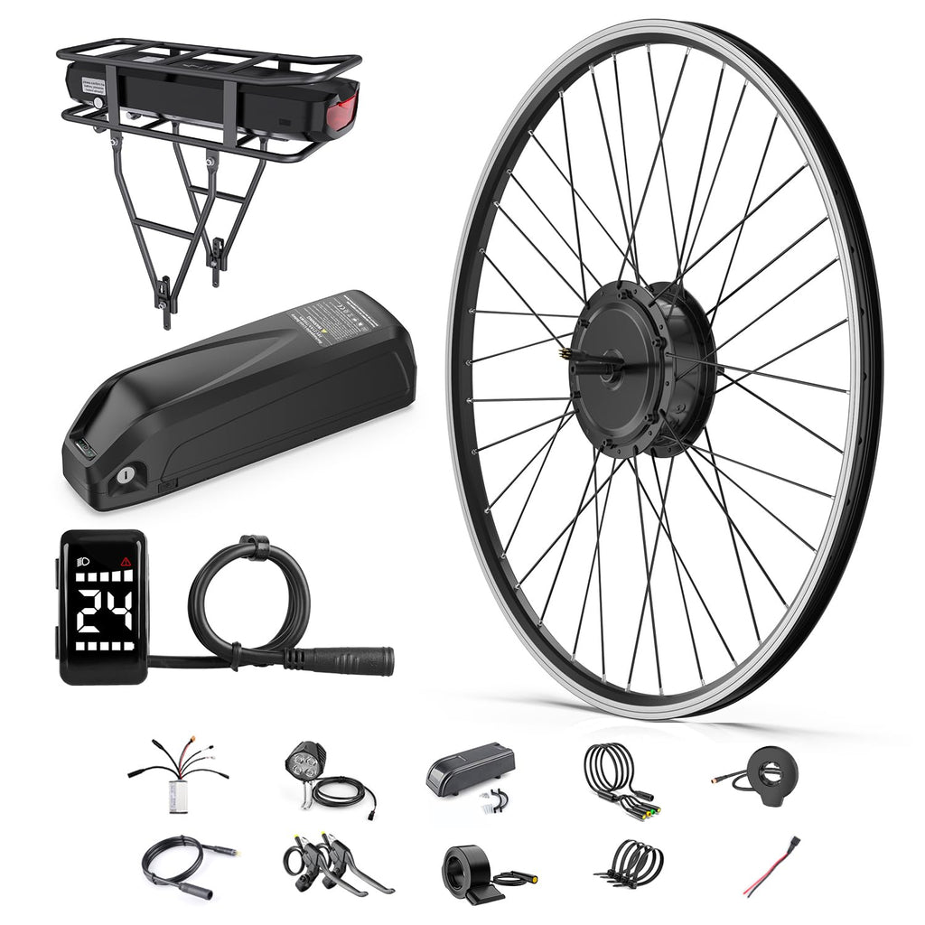 48V 500W Front Hub Motor Electric Bike Conversion Kit with LCD Display N853
