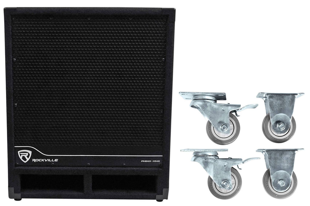 1600W Active Powered PA Subwoofer with Steel Casters B64857