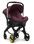 Burgundy Infant Car Seat Stroller with Base Q9559