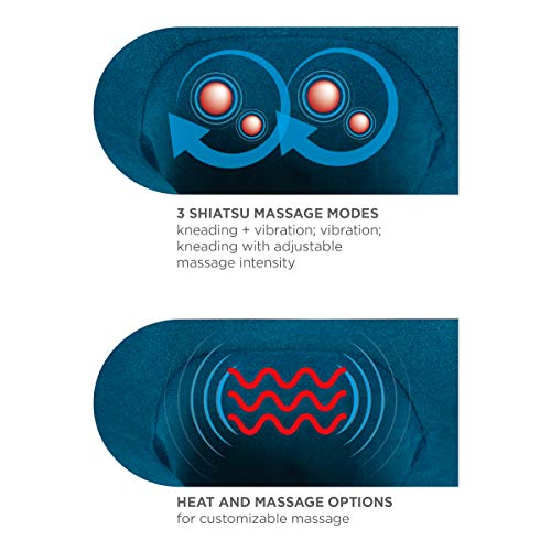 Travel Neck Pillow with Vibration Heat Shiatsu Massage H330
