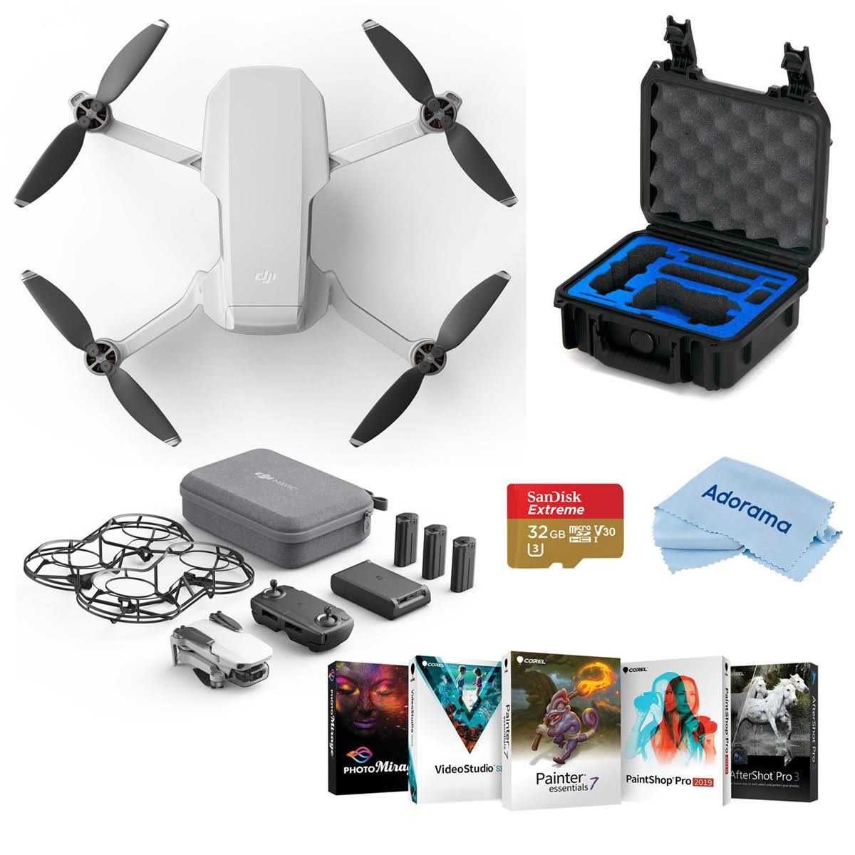 Mavic Mini Fly More Combo with 32GB microSDHC Card, PC Software Package, Case O11500
